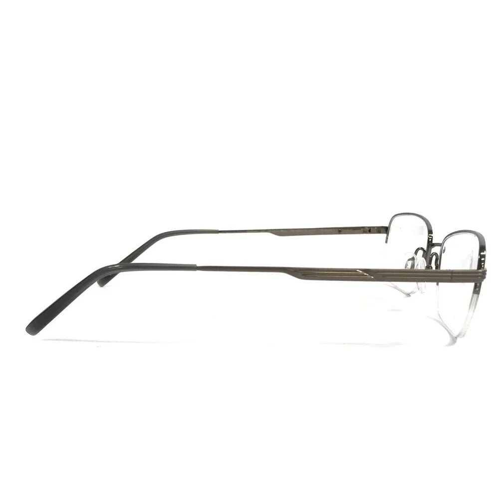 Charmant Eyeglasses Frames CH29107 GR Gray Rectangle Half Rim Titanium 52-18-145